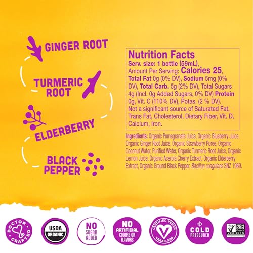 Vive Organic Elderberry Immunity Boost Wellness Shot, 2 fz