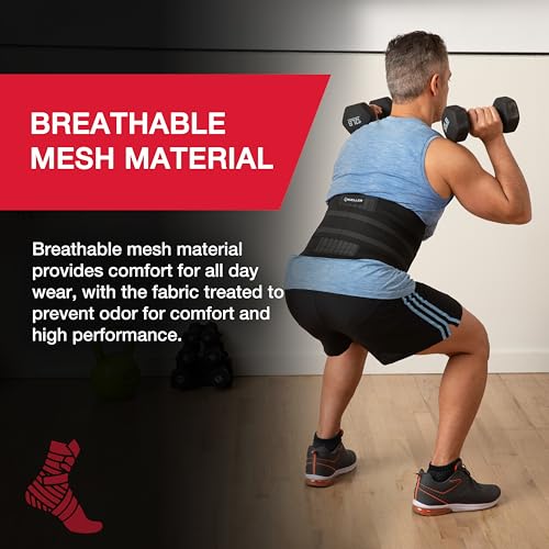 MUELLER Sports Medicine Adjustable Back Brace, Ideal for Upper and Lower Back Pain, Relief & Support for Men and Women, St...