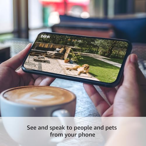 Blink Outdoor 4 – Wireless smart security camera, two-year battery life, 1080p HD day and infrared night live view, two-wa...