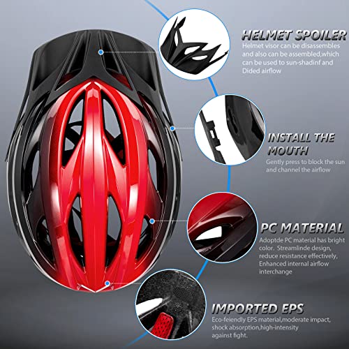 Gudook Bike Helmets for Men - Women Bicycle Helmet Adult - Certified Lightweight Comfort Adjustable Cycling Helmet with De...