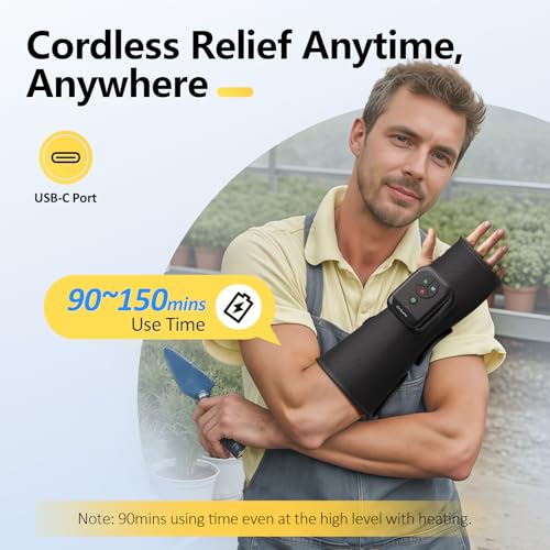 Comfytemp Air Compression Therapy Device K1063, Portable Hand and Wrist Massager for Circulation and Pain Relief, Cordless...
