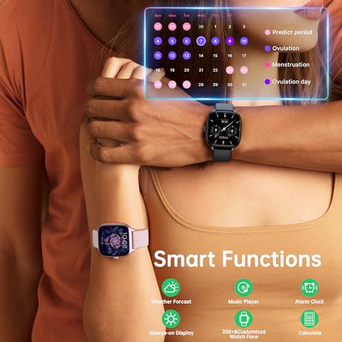 JYUAJOI Health Fitness Tracker (Answer/Make Calls), Smart Watch with 24/7 Heart Rate Monitor, Activity Tracker with Blood ...