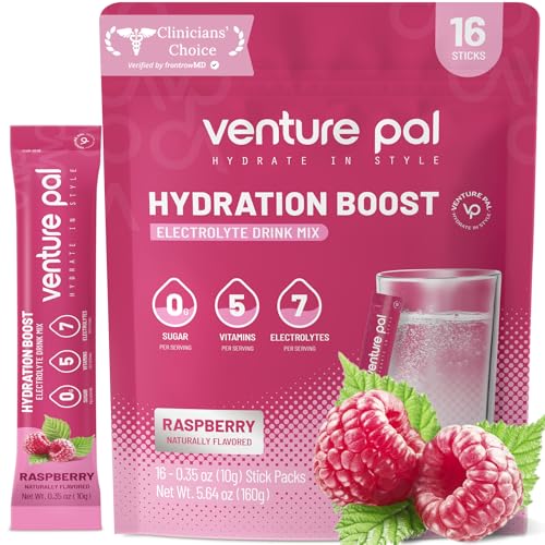 Venture Pal Sugar Free Electrolytes Powder Packets - Liquid Daily IV Hydration Packets | Instantly Hydrating & Party Recov...