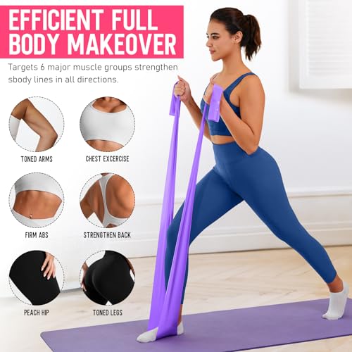 WALITO Resistance Bands for Working Out, Exercise Bands for Women and Men, Workout Bands for Physical Therapy, Stretch, Re...