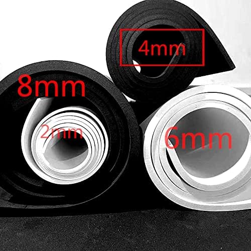 Labzhang Black EVA Foam Cosplay, 1 Piece of 4mm Craft Foam,Cosplay Foam, 14" x 39" Ultra-high Density 80 kg/m3 EVA Foam Sheets