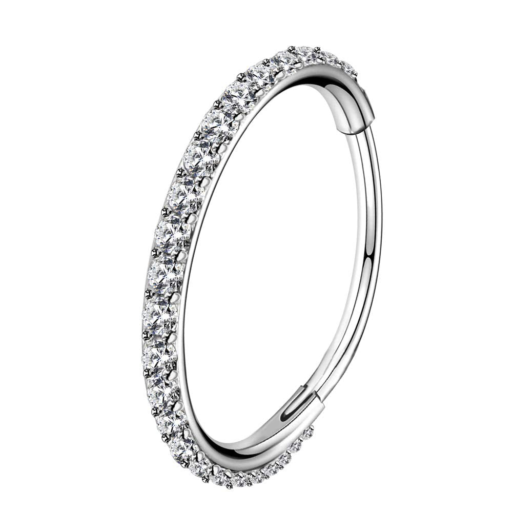 OUFER 20G 5mm Nose Rings Hoop, 20G Nose Piercing Jewelry, Surgical Steel Anti Tragus Helix Piercing Jewelry, Nickel Free Snug Ea