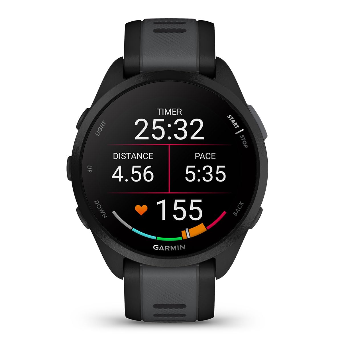 PlayBetter Garmin Forerunner 165 (Black/Slate Gray) Running GPS Smartwatch Bundle - AMOLED Touchscreen, 11-Day Battery, Training & Recovery Wireless Running Earbuds