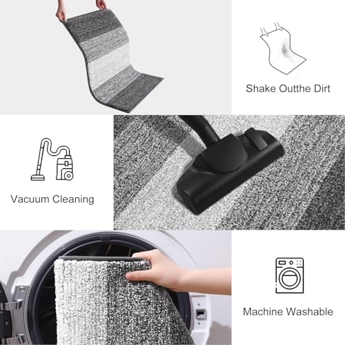 Smiry Dog Door Mat for Muddy Paws, Absorbs Moisture and Dirt, Low-Profile Entryway Mat with Non-Slip Backing, Entry Indoor...