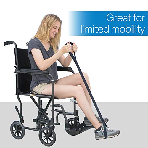 RMS Premium 35” Leg Lifter with Hand Strap & Foot Loop – Long-Term Orthopedic Daily Living Aid for Chronic Hip, Knee & Mob...