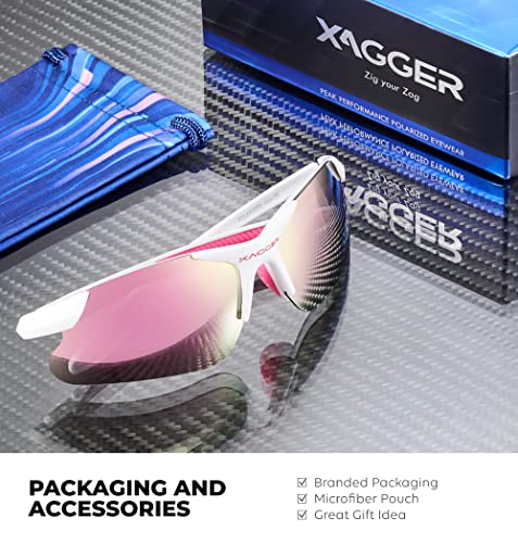 Xagger Kids Youth Polarized Sports Sunglasses for Boys Girls Baseball Softball Glasses TR90 Frame