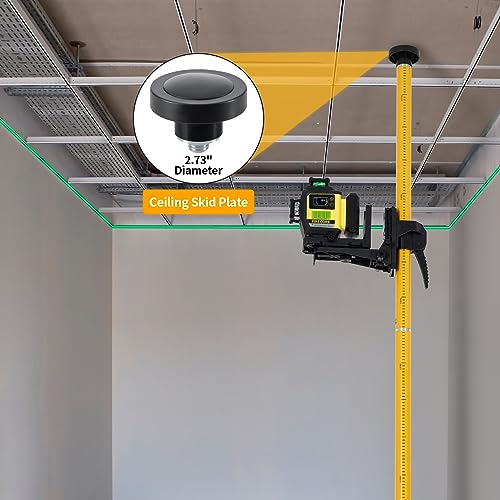 Firecore 12 Ft./3.7M Professional Laser Level Pole with Tripod and 1/4-Inch by 20-Inch Laser Mount for Rotary and Line Las...