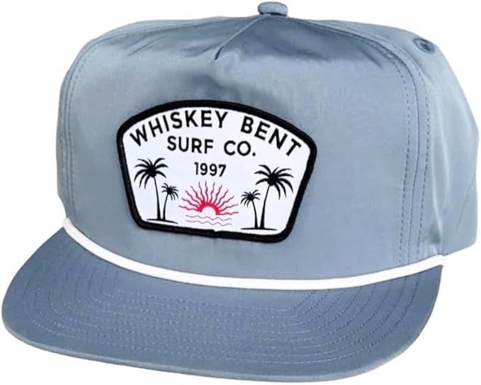 WHISKEY BENT HAT CO. Palm Beach Adjustable Snapback Rope Hat