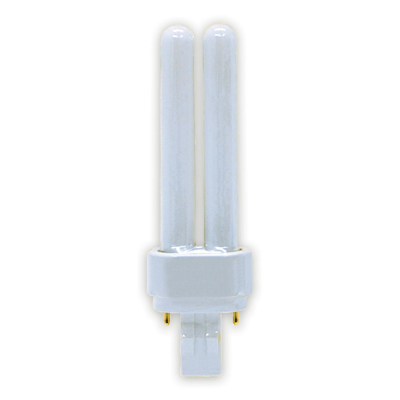 Ge Lighting Compact Fluorescent Plug-In Quad 13W Soft White (2700K) 1-Pack, Model 97594, Glass Material