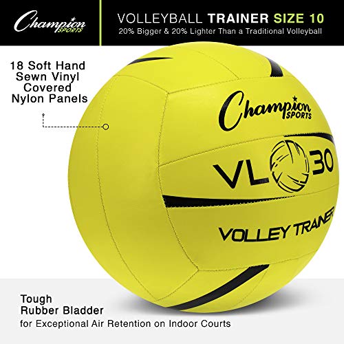 Champion Sports Training Volleyball, Indoor and Outdoor, with Soft, Hand-Sewn Nylon Panels - Multiple Styles