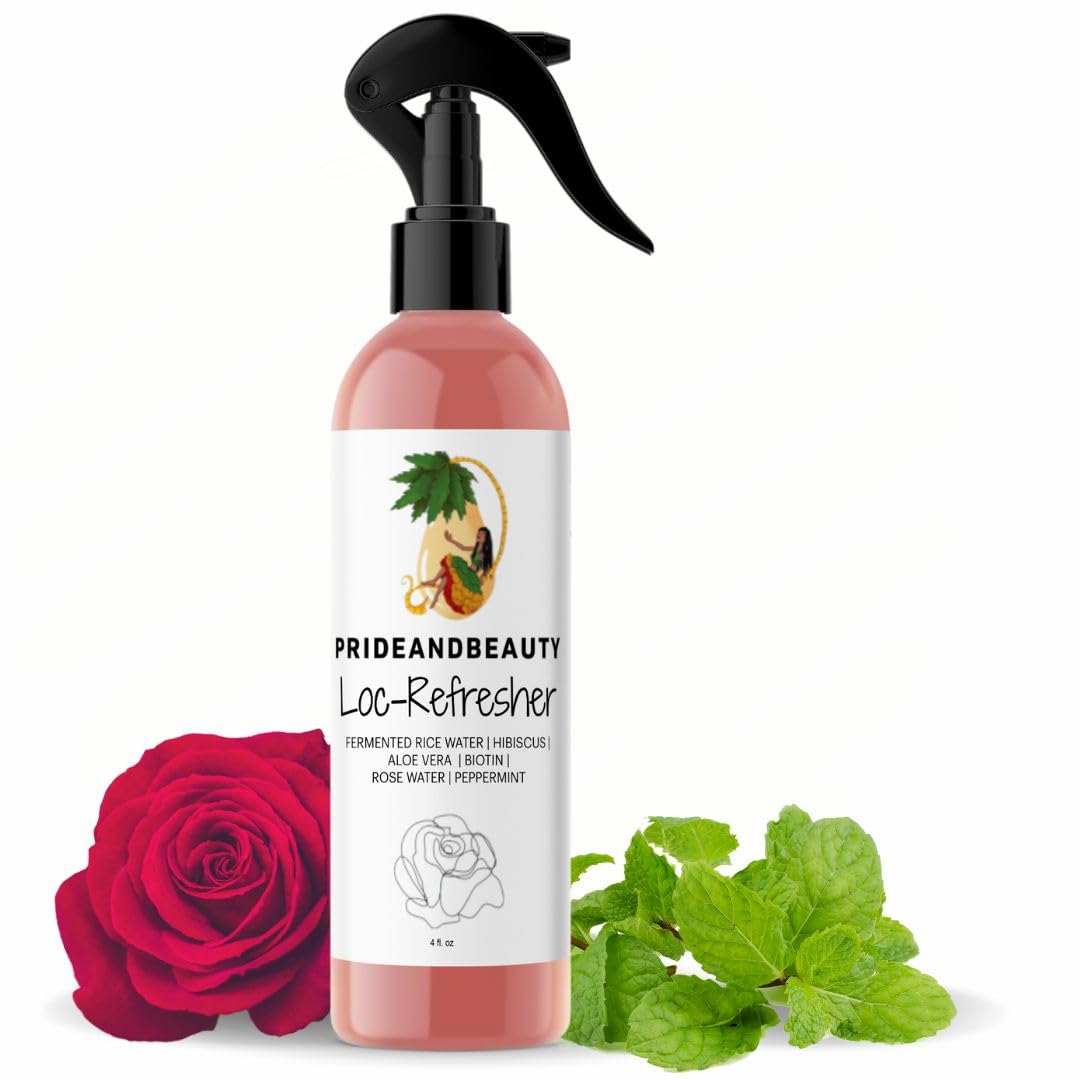 Rose Water For Locs, Dreadlocks, Daily Moisturizing Refreshing Spray, Rose Water For Hair, Rosewater and Peppermint Hair Scalp M