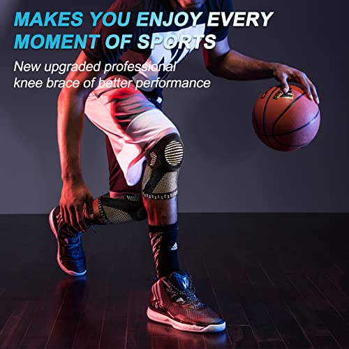 NEENCA Copper Knee Brace for Knee Pain, Knee Support with Patella Pad & Side Stabilizers, Compression Knee Sleeve for Spor...