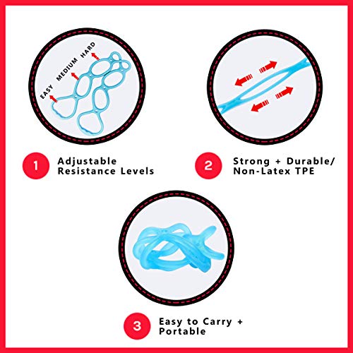 Walk at Home Workout Bands 7 Ring Adjustable Resistance Bands for Working Out Home Workout Walking Exercise Workout Bands ...