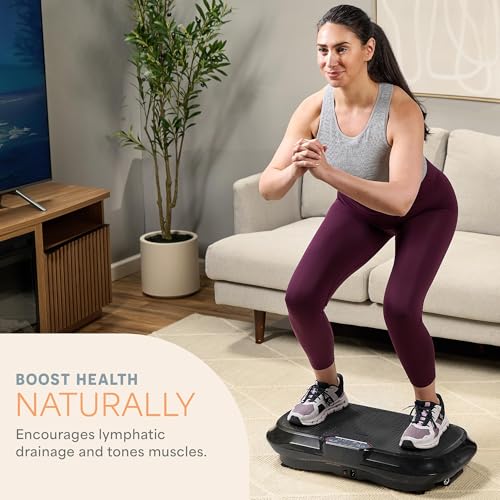 Lifepro Waver Vibration Plate Exercise Machine for Lymphatic Drainage, Muscle Activation, Full-Body Workout Vibrating Plat...