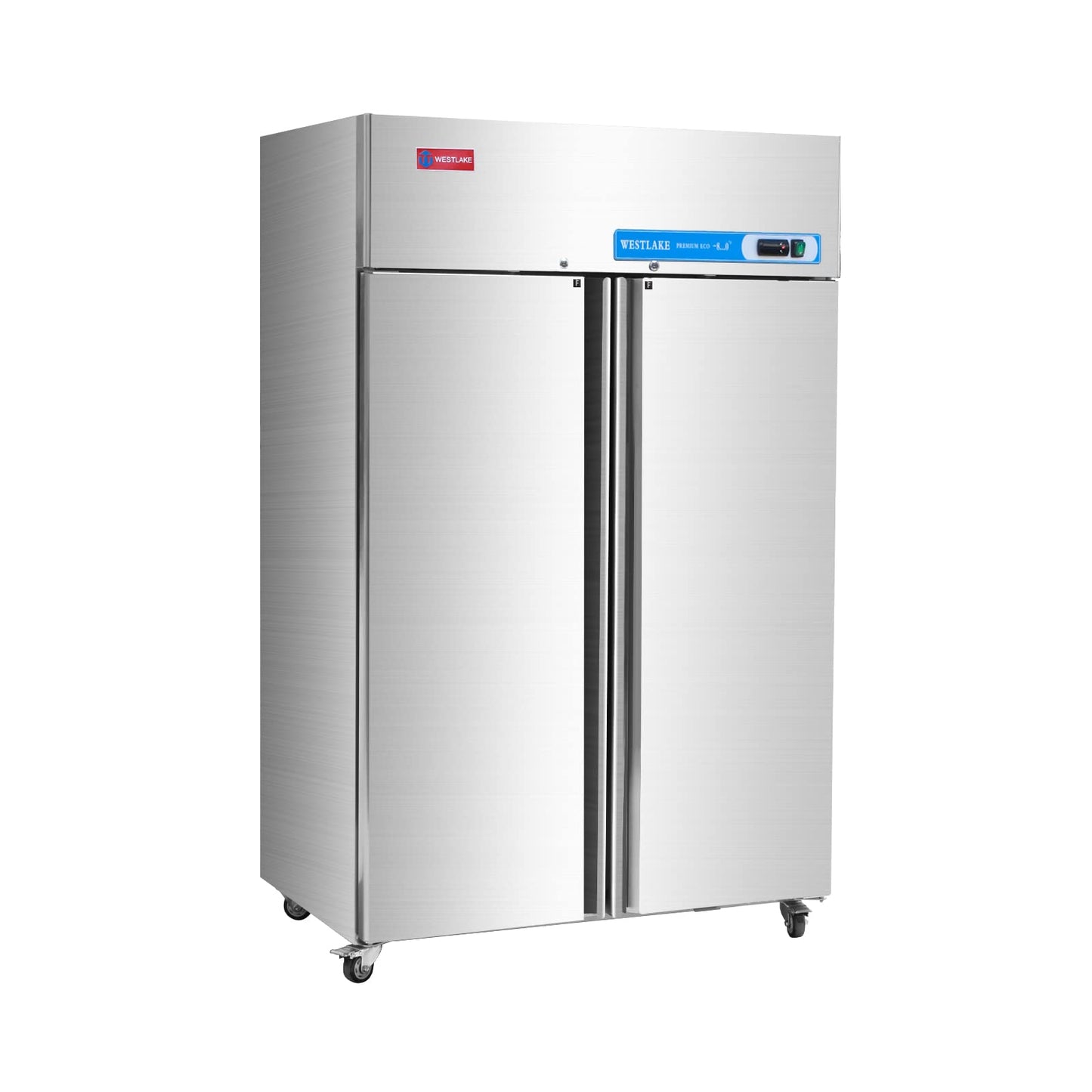 WESTLAKE Commercial Freezer 48"W 2 door 2 Section Stainless Steel Reach in Solid door Fan Cooling 36 Cu.ft Freezer for Restuarant, Bar, Shop, etc