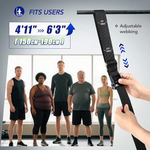 ALongSong Pull Up Assistance Bands with Foot Support Pedal - Upgraded Heavy Duty Resistance Bands Adjustable Weight/Height...