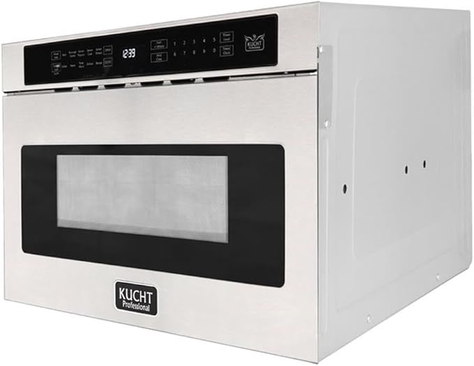 Pemberly Row 23.8" Modern Stainless Steel Microwaves in Silver