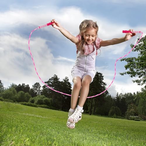 Zocy 2 Pack Jump Rope for Fitness Exercise Equipment, Tangle-Free Rope Skipping with Soft Beaded Segment, Premium Adjustab...