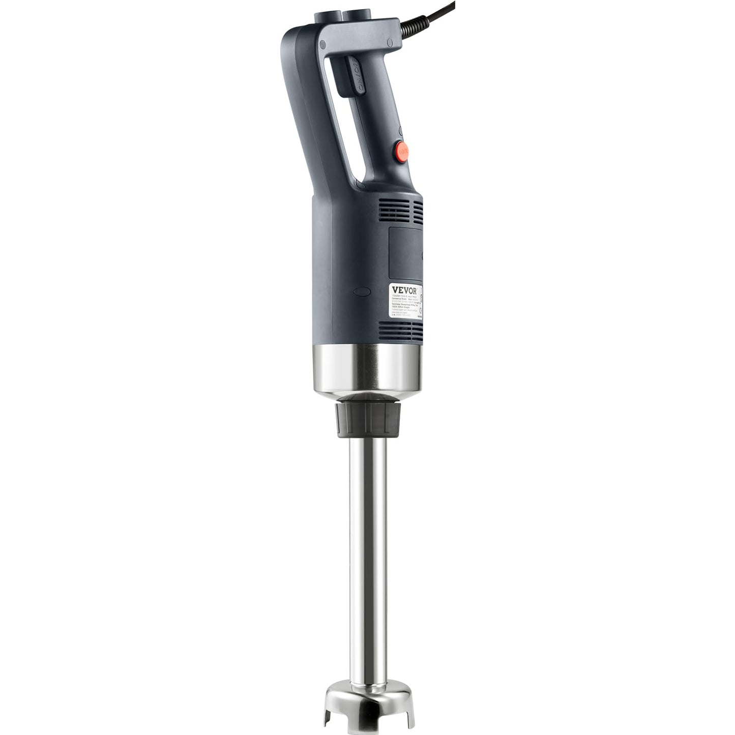 VEVOR Commercial Immersion Blender, 750W 12" Heavy Duty Hand Mixer, Variable Speed Kitchen Stick Mixer with 304 Stainless Steel Blade, Multi-Purpose Blender for Soup, Smoothie, Puree, Baby Food