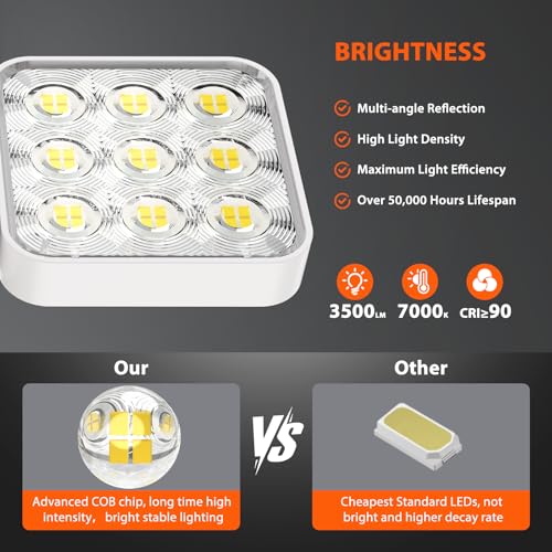 WdtPro Solar Lights Outdoor Motion Sensor, 3500LM Bright Solar Flood Lights Outdoor, Adjustable & Upgrade Glass Panel, Wir...