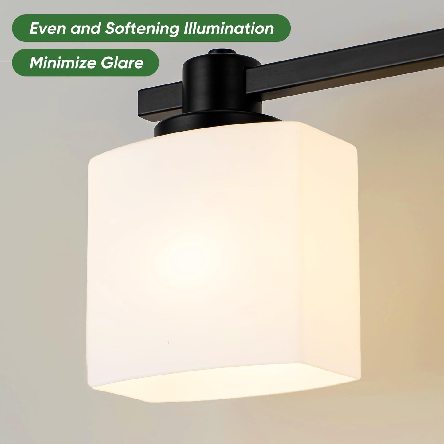 Nedyzog 32 Inch Matte Black Bathroom Light Fixtures Over Mirror 4 Light Bathroom Vanity Light Milk Glass Makeup Shower Lamp Small Farmhouse Wall Sconce Modern Desk Vintage Rustic Bath Sink Lighting