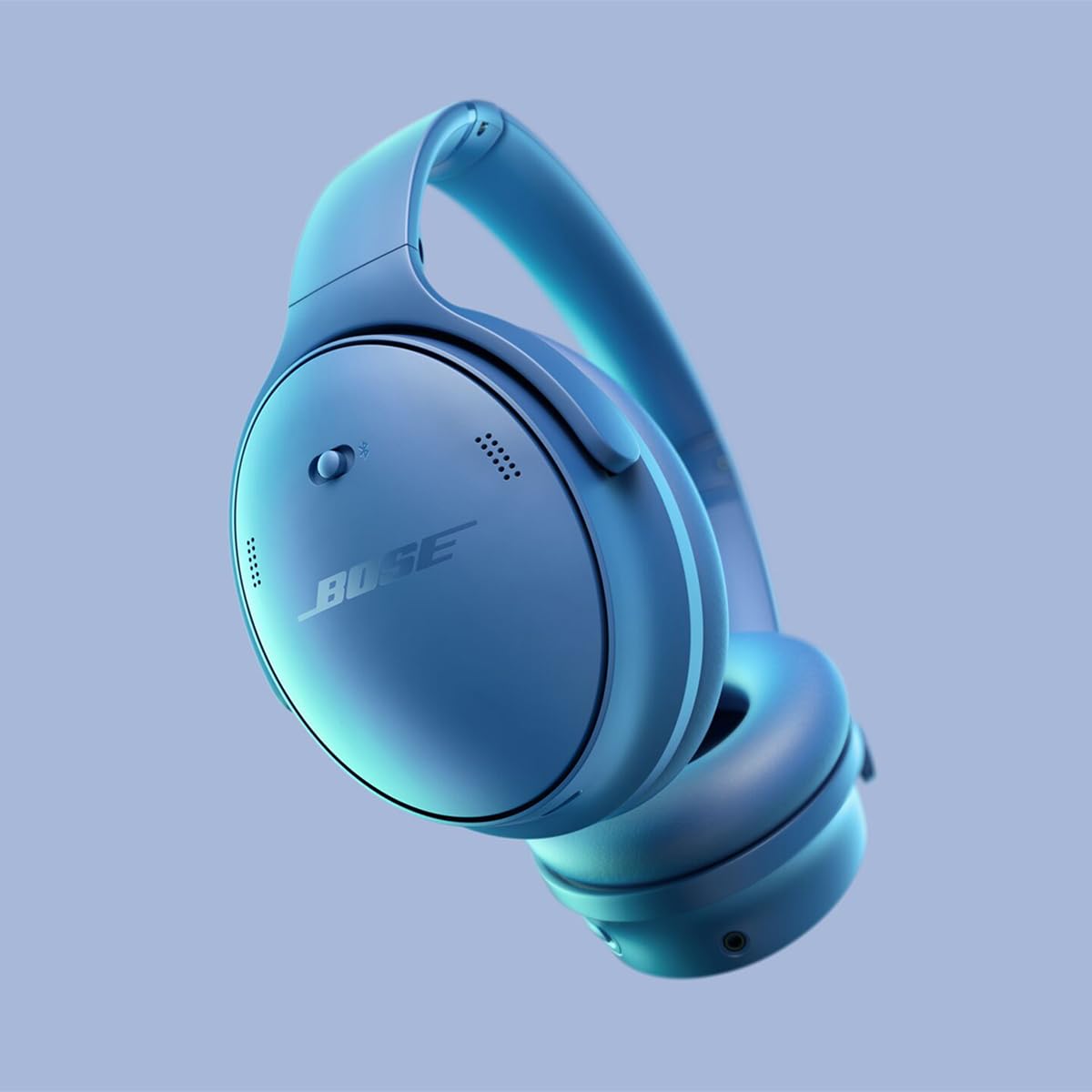 Bose QuietComfort Bluetooth Headphones, Wireless Headphones with Active Over Ear Noise Cancelling and Mic, + Green Extreme 20W 2-Port Wall Charger (Blue Dusk)