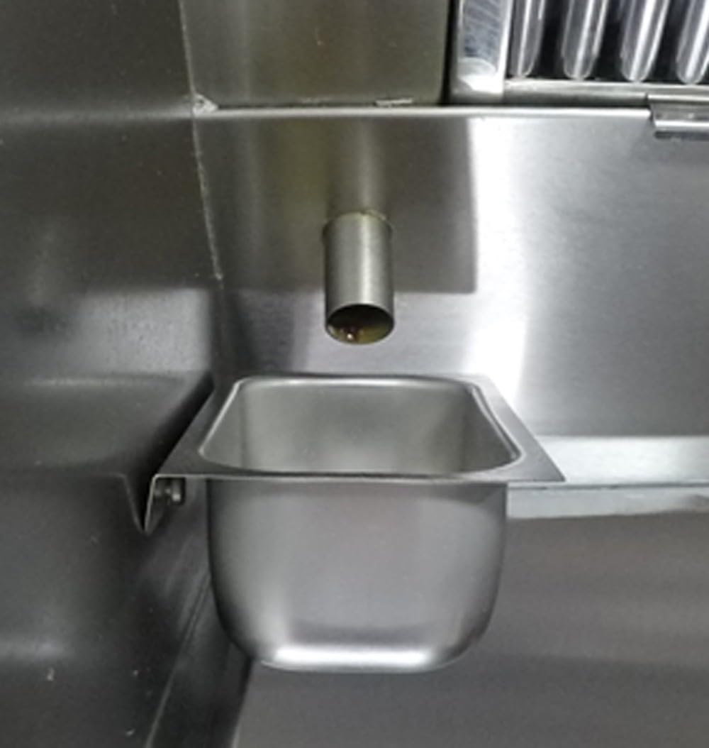 Grease Cup Holders for Commercial Kitchen Canopy Hoods - 4" Deep Drip Pan Grease Catchers for Restaurants