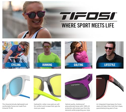 Swank Sport Sunglasses - Tangle Free - Ideal For Cycling, Golf, Hiking, Pickleball, Running and Great Lifestyle Look
