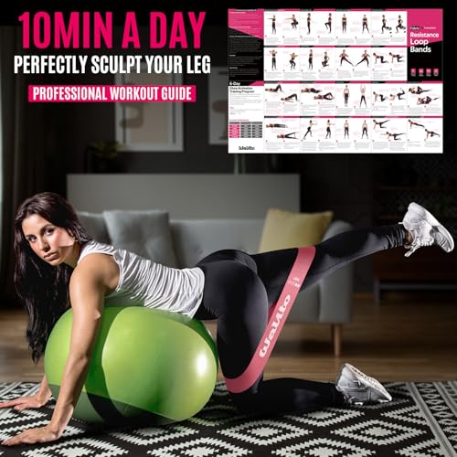 Fabric Resistance Bands for Working Out - Booty Bands for Legs -Glutes Training for Women and Men - Exercise Bands for Squ...