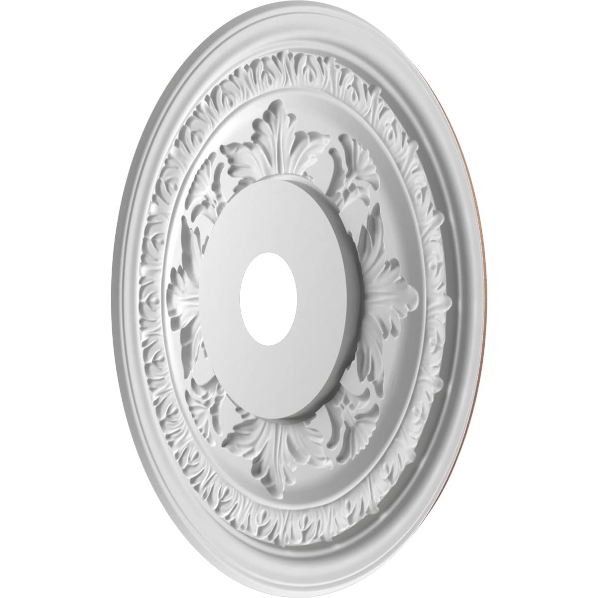 Ekena Millwork 22Od X 3 1/2Id X 1P Baltimore Thermoformed Pvc Ceiling Medallion (Fits Canopies Up To 7 3/4), Aged Copper