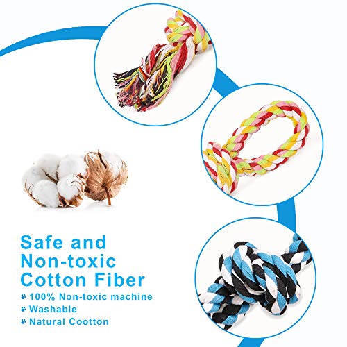 UPSKY Dog Rope Toys 2 Nearly Indestructible Pet Toys for Medium to Large Breed, Dental Cleaning Chew Toys, Dogs Tug Toy fo...