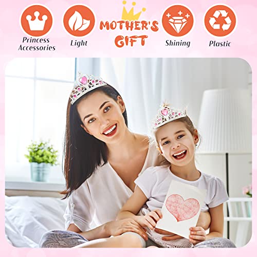 Zhanmai 24 Pcs Tiara Crown Set Princess Crown for Girls Plastic Tiaras Dress up Costume Party Favor Accessories Kid Birthd...