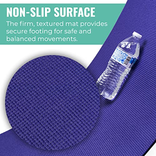 Upward Fit Elevate Yoga Mats, 10 Pack, 72" Long x 24" Wide, 4 mm Thick, Non-Slip and Easy to Clean Gym Mats for Schools an...