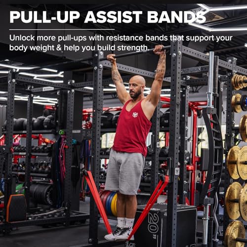 Pull Up Bands, Resistance Bands (Set of 5) – Pull Up Assistance Bands Set – Exercise Workout Bands for Working Out, Streng...