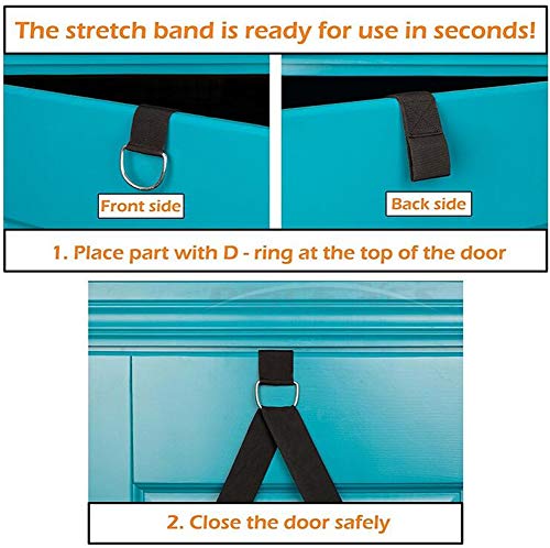Adjustable Leg Stretcher Lengthen Ballet Stretch Band - Easy Install on Door Flexibility Stretching Leg Strap Great Cheer ...