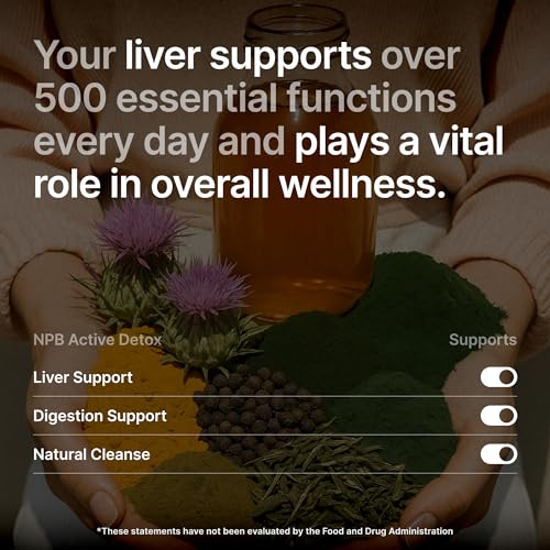 Nature's Pure Blend Active Detox Cleanse – Organic Turmeric Supplement with Apple Cider Vinegar for Digestive Support – Bo...
