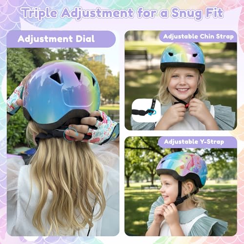 Gingili Life Toddler Bike Helmet with Gloves and Backpack Set, 3 Sizes for Baby Infant to Kids Ages 1-3 3-5 5-8+, Adjustab...