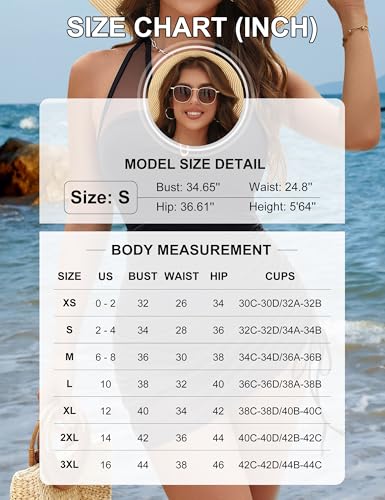 BMJL Womens One Piece Swimsuit Tummy Control Swim Dress Slimming Mesh Sheer Halter Sarong Wraps Bathing Suit