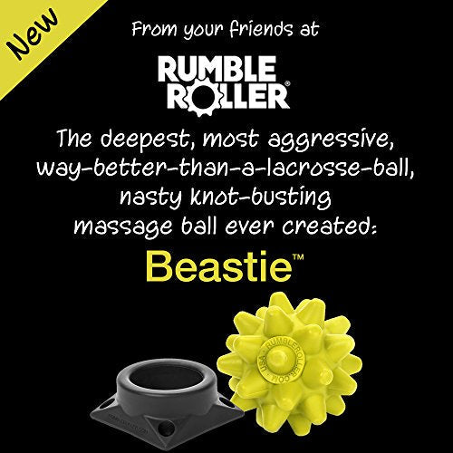 RUMBLE ROLLER Beastie Ball & Base (RumbleRoller BXA Extra Firm Beastie + Base, Green)