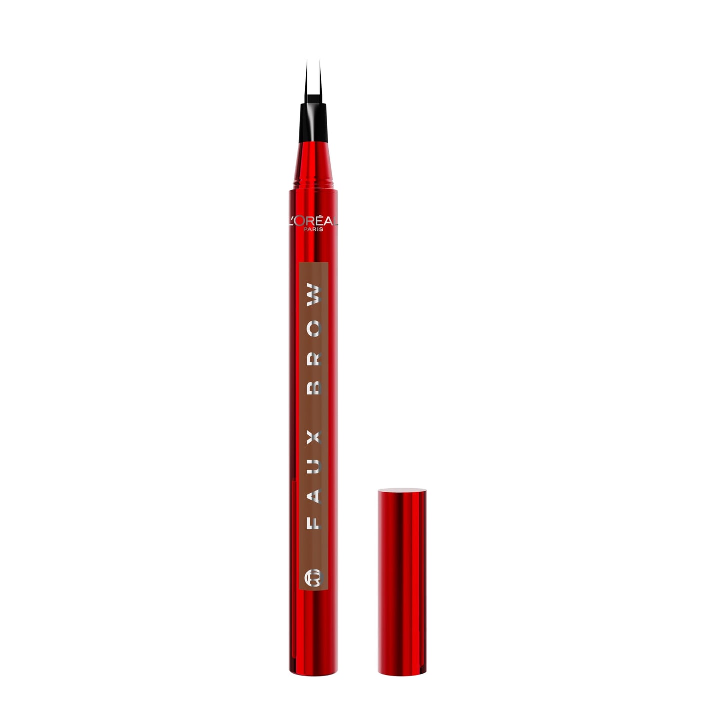 L'Oreal Paris Faux Brow, Hair-Like, Filling Eyebrow Pen with Double-Brush Tip, Fast & Precise Eyebrow Makeup, Dark Blonde, 0.04