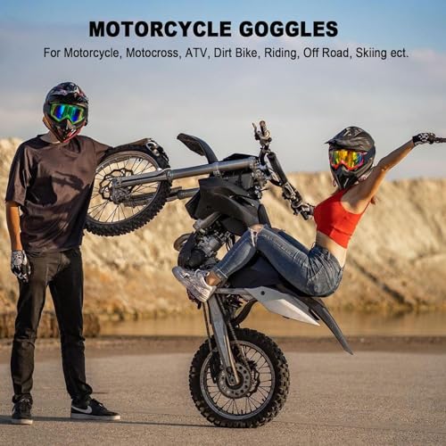 CoPvner Dirt Bike Goggles for Motorcycle, ATV, Motocross, Riding, Offroad - Adult, Men, Women, Youth, Kids