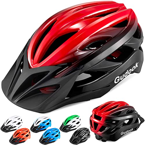 Gudook Bike Helmets for Men - Women Bicycle Helmet Adult - Certified Lightweight Comfort Adjustable Cycling Helmet with De...