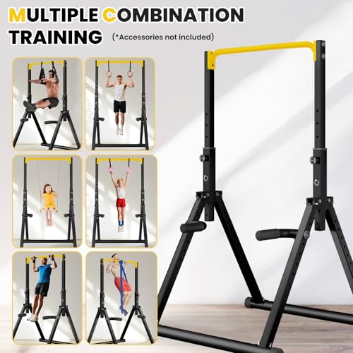 DOBESTS Power Tower Pull Up Bar Free Standing, Adjustable Foldable Pull Up Station, Home Gym Strength Training Equipment 7...