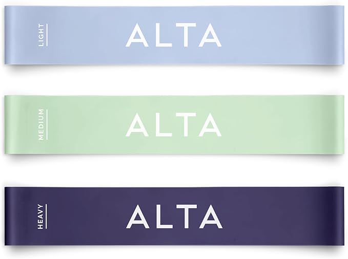 ALTA Mini Loop Bands for Exercise - Premium Durable Latex - Small Resistance Bands for Women, Booty Bands for Working Out,...