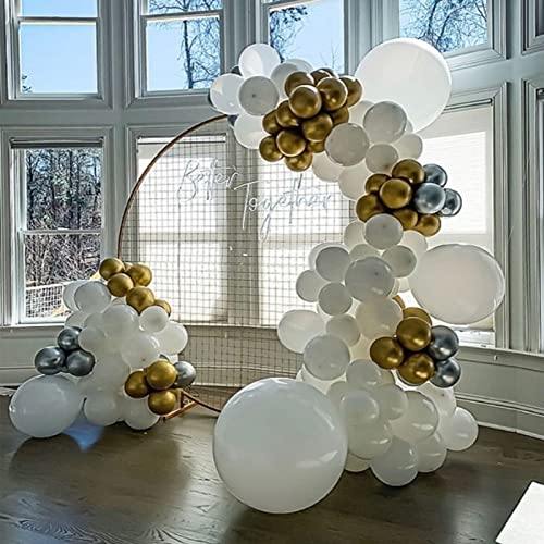 White Balloons Latex Party Balloons - 20 Pack 18 Inch Big White Thicker Balloons Large Round Helium Balloons for Baby Show...