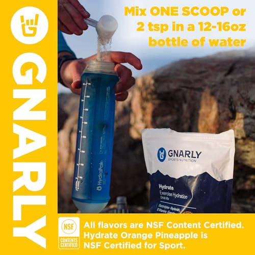Gnarly Nutrition Hydrate Electrolyte Powder – Lemonade Exercise Hydration Drink Mix – NSF Sport Certified – Electrolyte So...